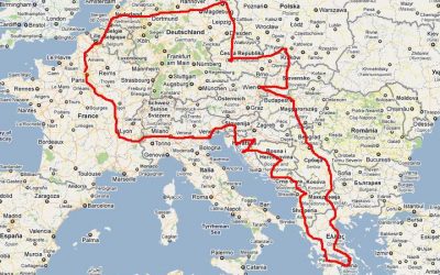 L’itinéraire de mon road trip en Europe PARTIE 1