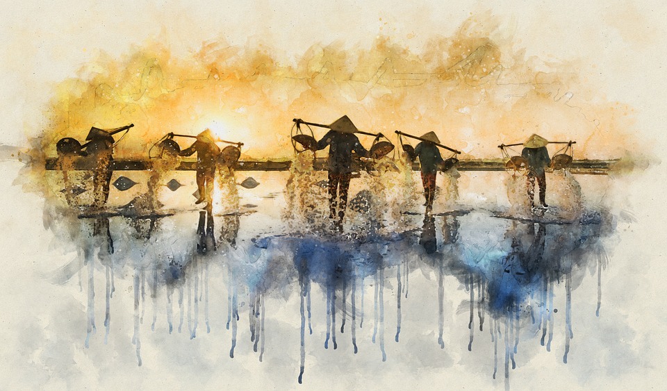 pourquoi mission humanitaire : aquarelle asie